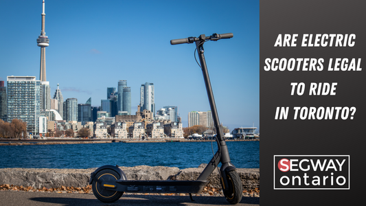 Segway-Ninebot Electric Kickscooter Max G30 in Toronto, Ontario. Are Electric Kickscooters Legal to Ride in Toronto?