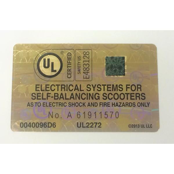 Segway miniPRO UL 2272 Certification and Labeling