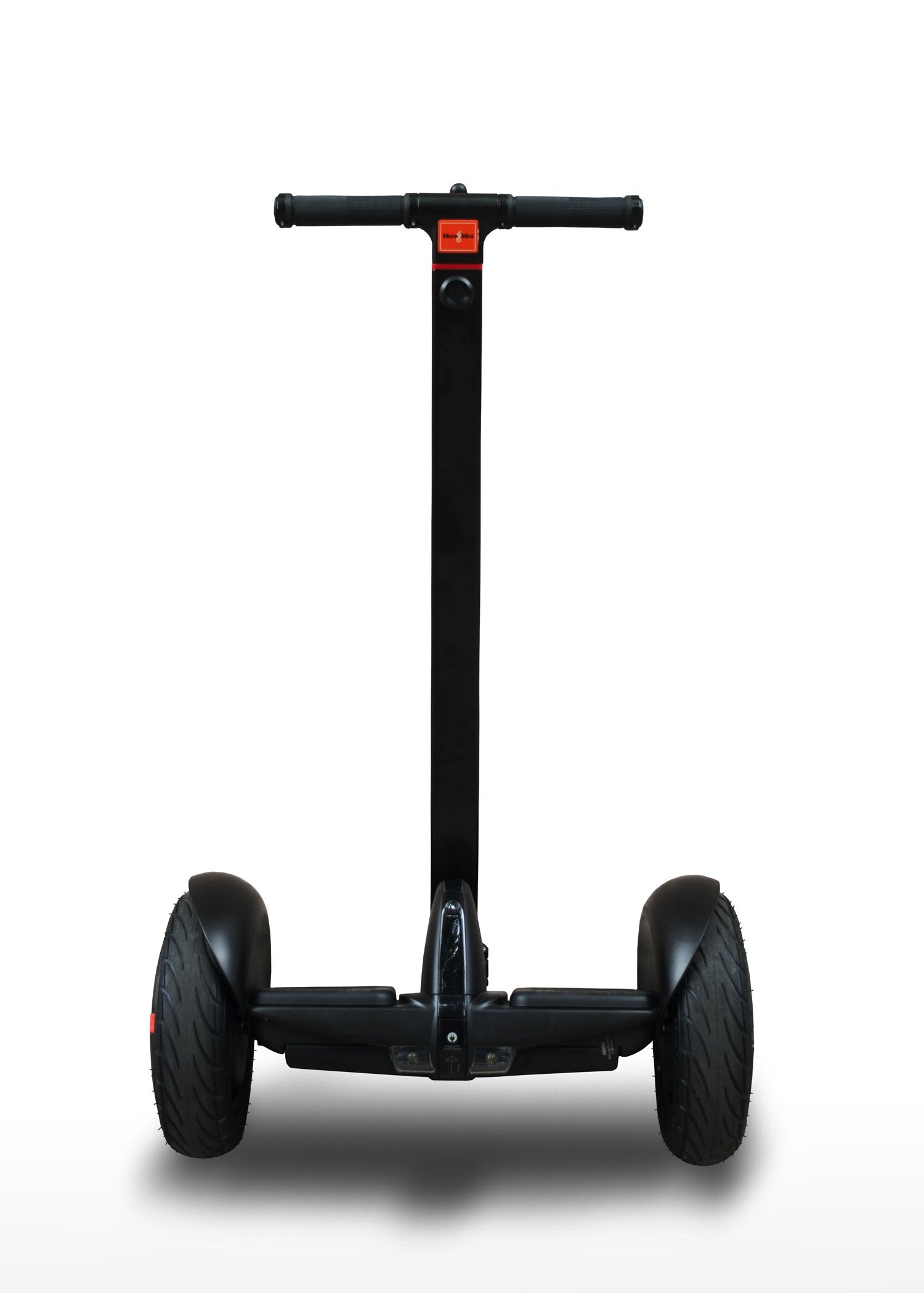 Height Adjustable Handlebar Kit for the MiniPro and Ninebot S. Handlebar attached to the Ninebot Minipro self-balancing hover board scooter. Front view