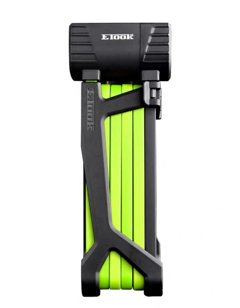 ETOOK folding lock for electric kickscooter security. Installs onto the stem of your Segway Ninebot e-scooter. Lock with confidence. Green in colour.