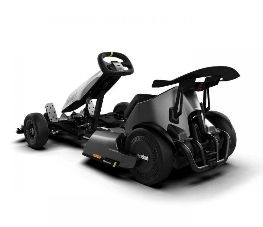 Segway Ninebot electric Gokart Pro Drift Kit with Ninebot S Max self-balancing device.
