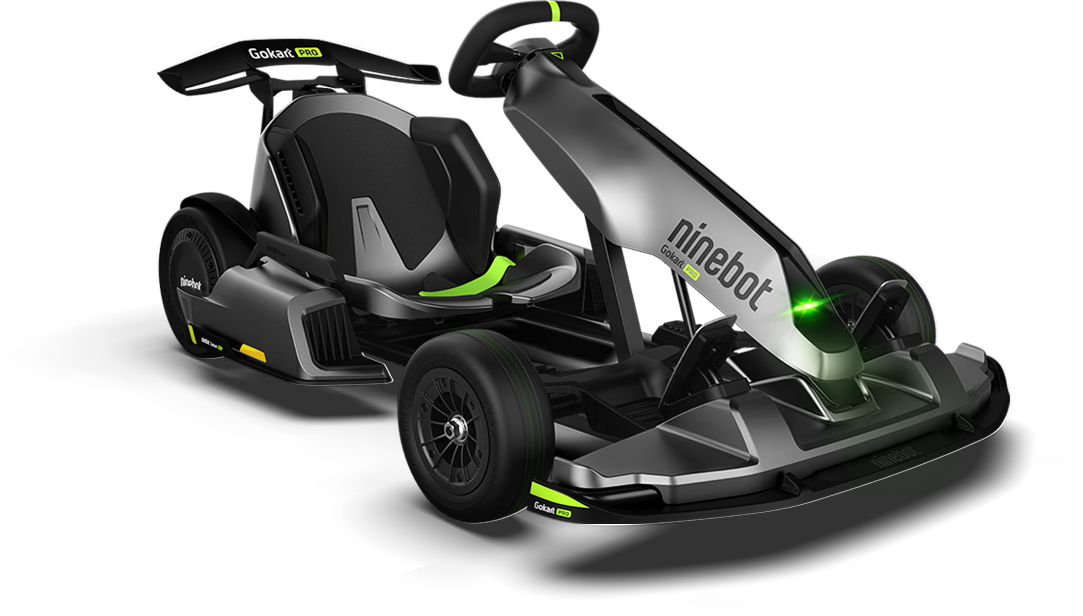 Segway Ninebot electric Gokart Pro Drift Kit with Ninebot S Max self-balancing device.