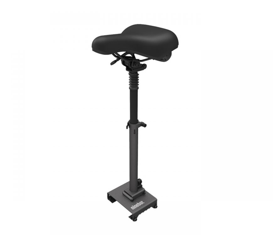 Seat for the Ninebot Max G30 and Max G30 LP model electric kickscooter. Height adjustable and very comfortable. Accessory for electric scooter