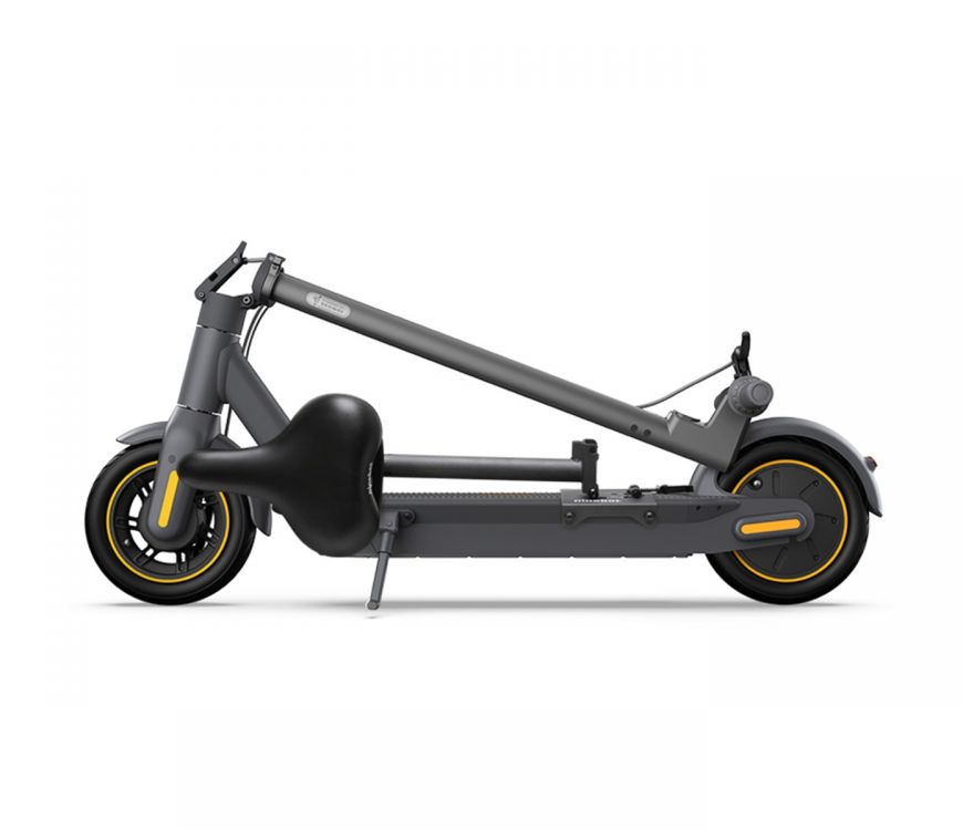Seat for the Ninebot Max G30 and Max G30 LP model electric kickscooter. Height adjustable and very comfortable. Foldable and portable. Accessory for Segway electric scooter