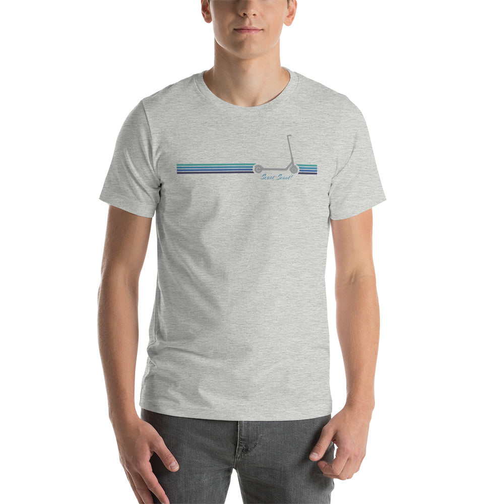 Kickscooter Scoot Scoot Blue Stripe - Unisex Tee