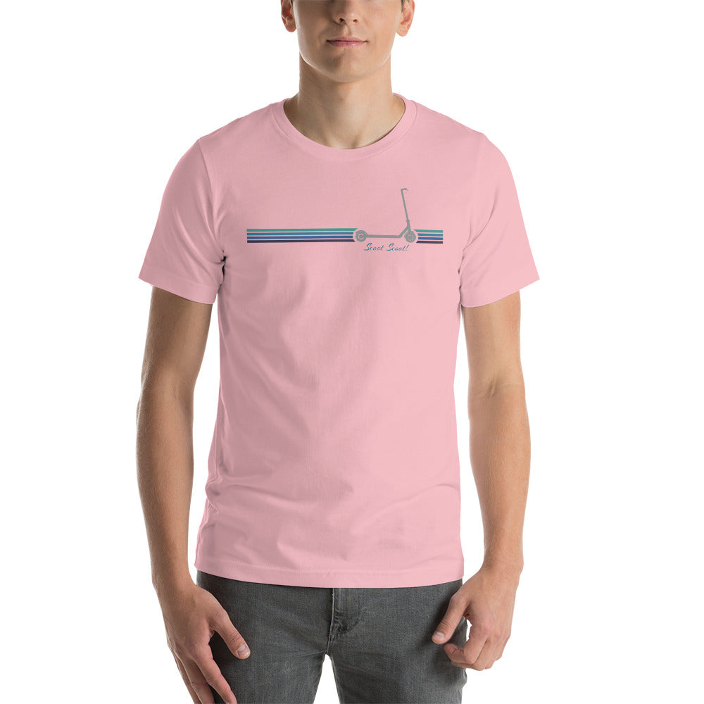 Kickscooter Scoot Scoot Blue Stripe - Unisex Tee