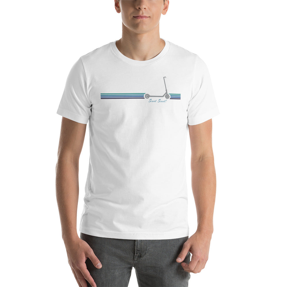 Kickscooter Scoot Scoot Blue Stripe - Unisex Tee