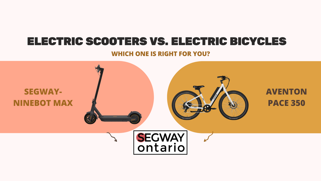 Electric Scooters vs. Electric Bicycles - which one is right for you?