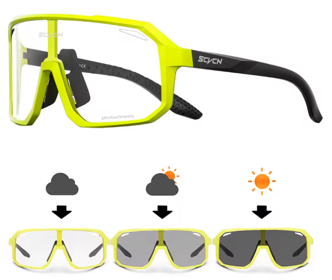 Photochromatic Cycling Sunglasses | Night Riding Glasses