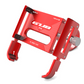GUB P30 phone mount for Segway-Ninebot electric kickscooters. Adjustable grip for phones of all sizes. Red colour.