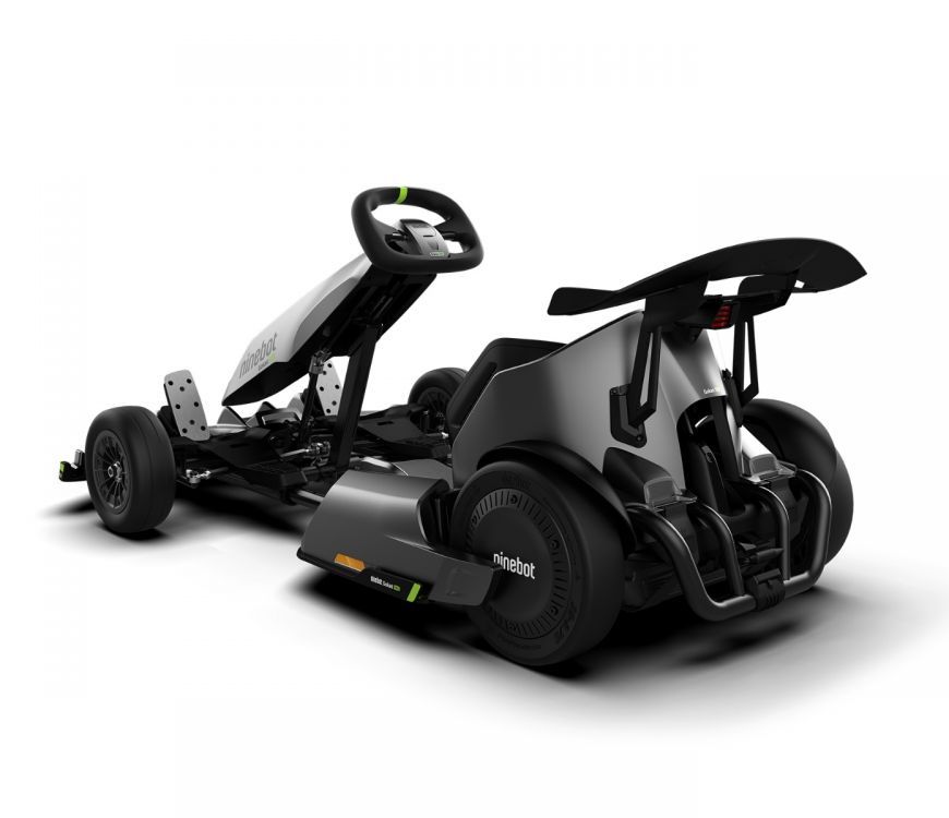 Segway Ninebot electric Gokart Pro Drift Kit with Ninebot S Max self-balancing device. 