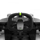 Segway Ninebot electric Gokart Pro Drift Kit with Ninebot S Max self-balancing device.  Close-up of steering and gas pedal (37km/h top speed)