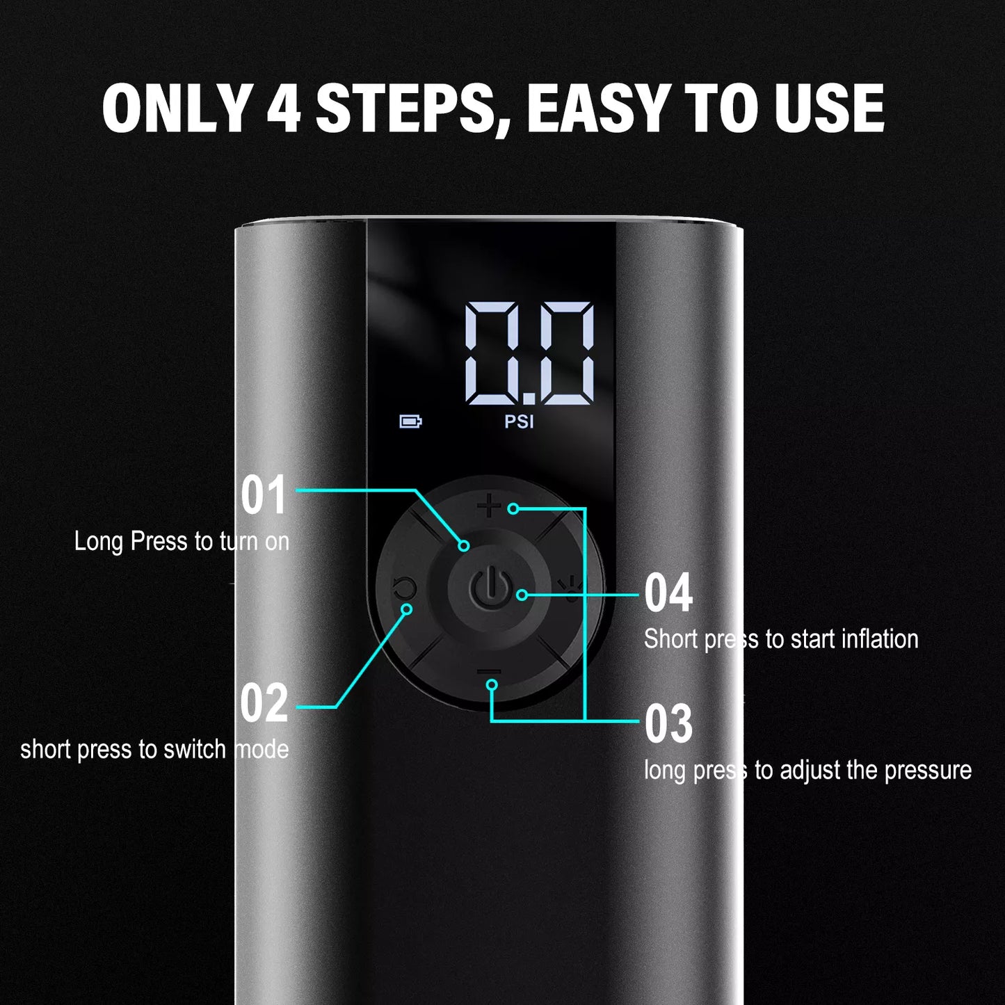 CYCPLUS Digital USB Air Pump