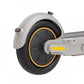 Segway-Ninebot Max G30 LP electric kickscooter - foldable and portable - mid-range model (40km) - light grey - back pneumatic anti-puncture tire with 350W motor. Rear fender with tail light