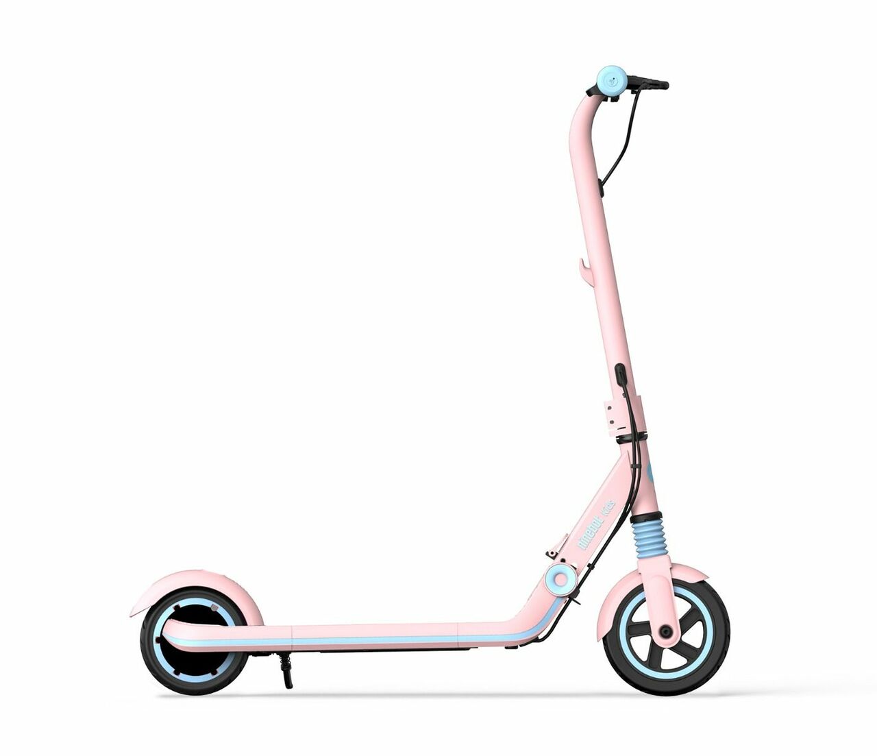 Segway Ninebot Zing E8 electric kickscooter for kids ages 6 to 12 years old. Pink model. Safe and easy to ride. Foldable and portable.