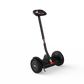 Segway Ninebot S Max self-balancing electric hoverboard scooter with adjustable steering column and steering wheel. Top speed of 20km/h with solid rubber tires. Similar to the Ninebot S and S plus. side view.