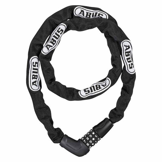 Abus steel chain lock for Segway-Ninebot electric kickscooter. Combo lock for security.