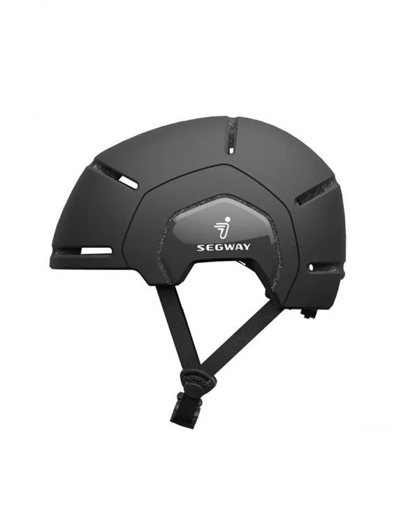 Segway-Ninebot black helmet for electric kick scooter. Segway logo helmet for bike and e-scooter. Medium and large size for adults.