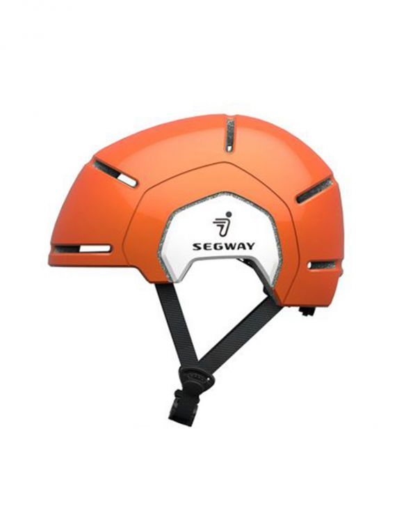Segway-Ninebot helmet for kids electric scooter safety. Helmet is adjustable in size. Orange in colour. Protect your head while riding. 